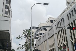 Didelės galios 200 W LED gatvių žibintai, Singapūro greitkelio alėjoje